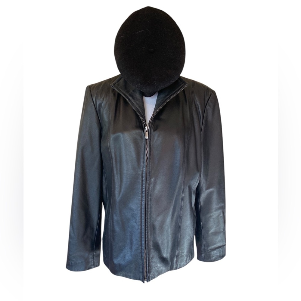 M Julian Black Leather Jacket